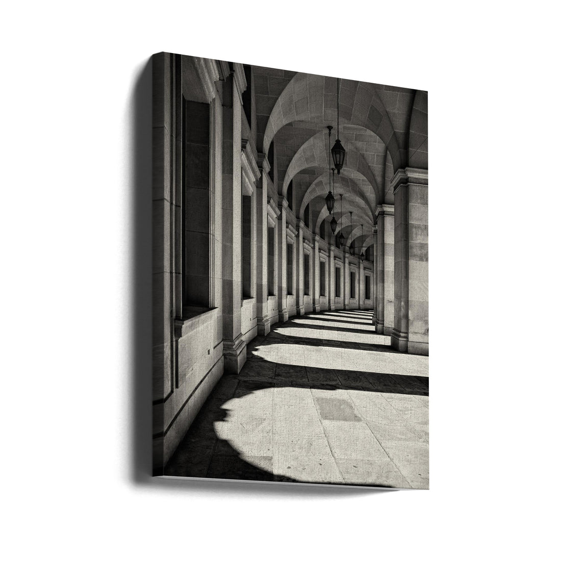 Curved Corridor by Louise Wolbers | Arched Hallway Architecture, Large Canvas Wall Art Print | Artsy Earth