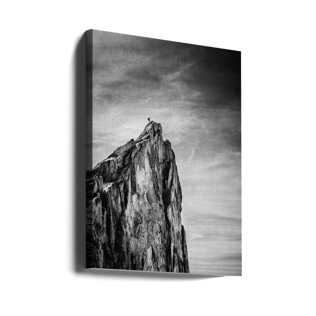 Balancing between Earth and Sky by Thomas Vuillaume | Mountain Adventure Silhouette, Large Canvas Wall Art Print | Artsy Earth