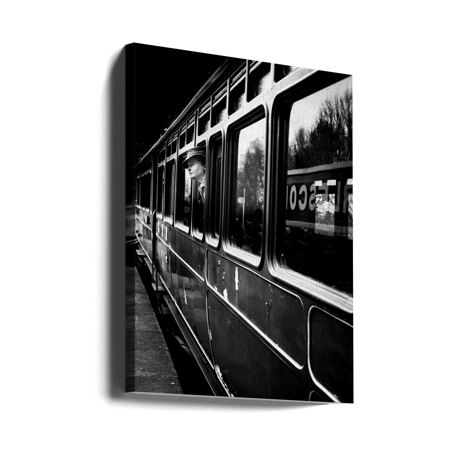 The Goodbye Girl by Richard Bland | Train Station Departure, Large Canvas Wall Art Print | Artsy Earth