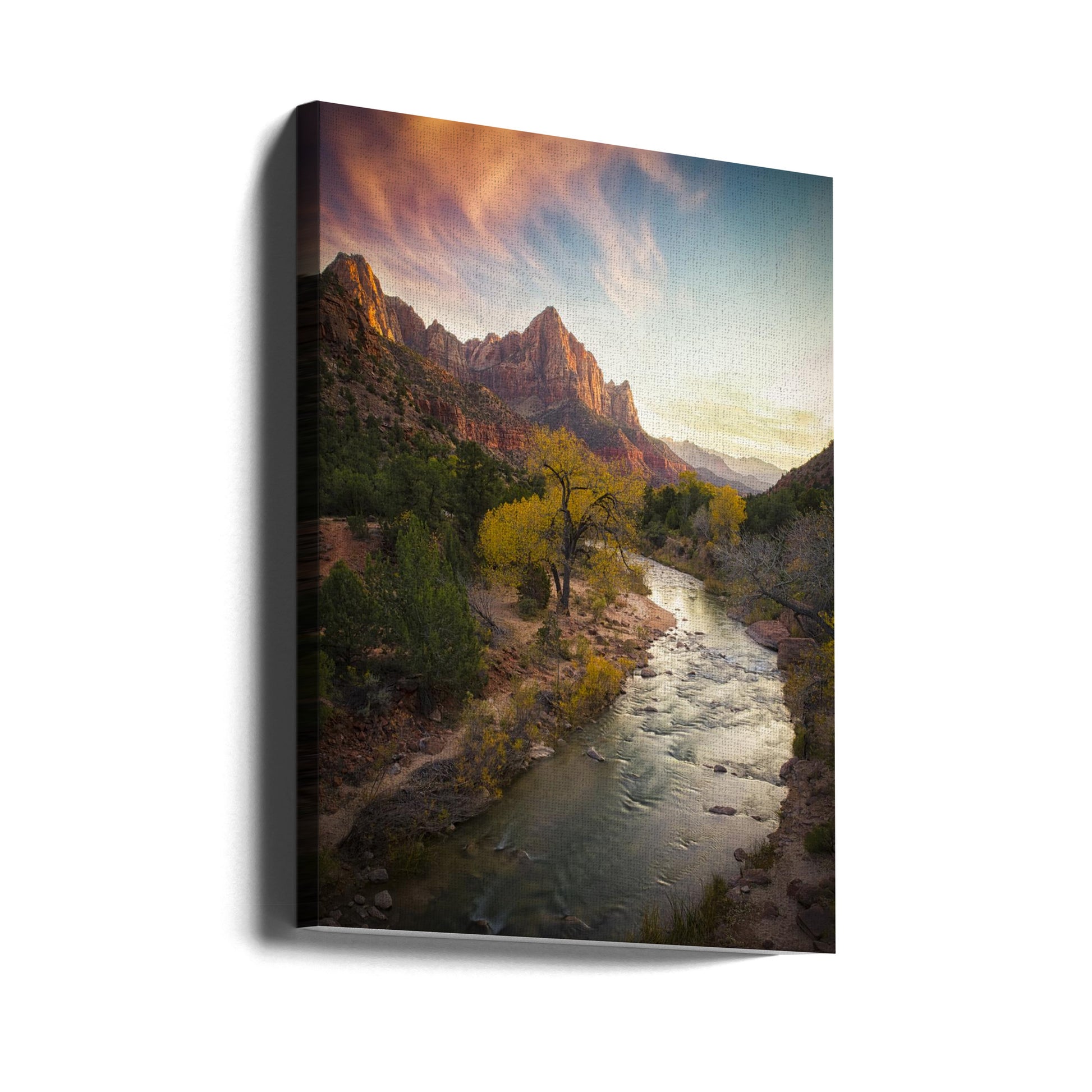 Zion National Park by Michael Zheng | Mountain Valley Landscape, Large Canvas Wall Art Print | Artsy Earth