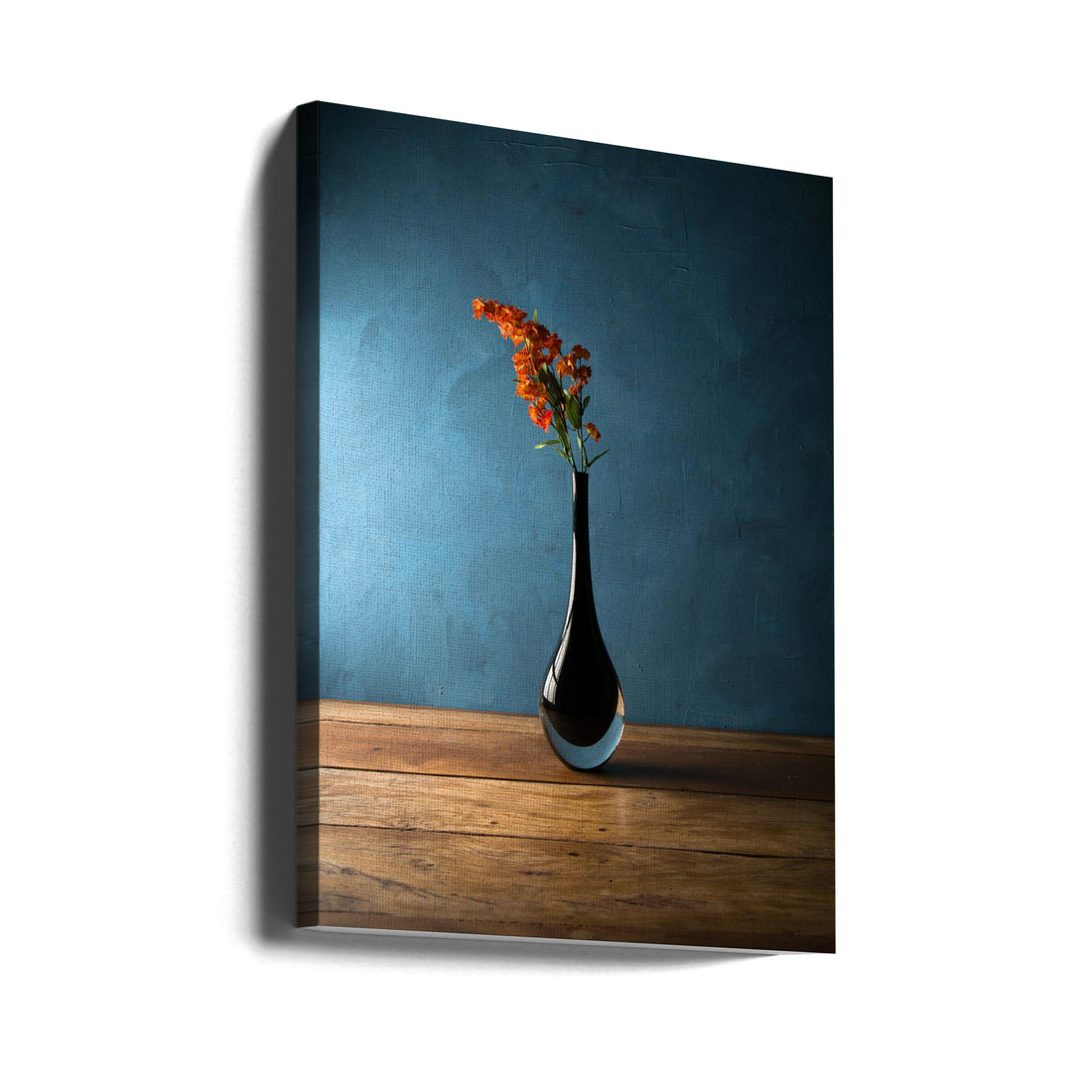 Blue Floral Still Life by Luiz Laercio | Botanical Flower Vase, Large Canvas Wall Art Print | Artsy Earth