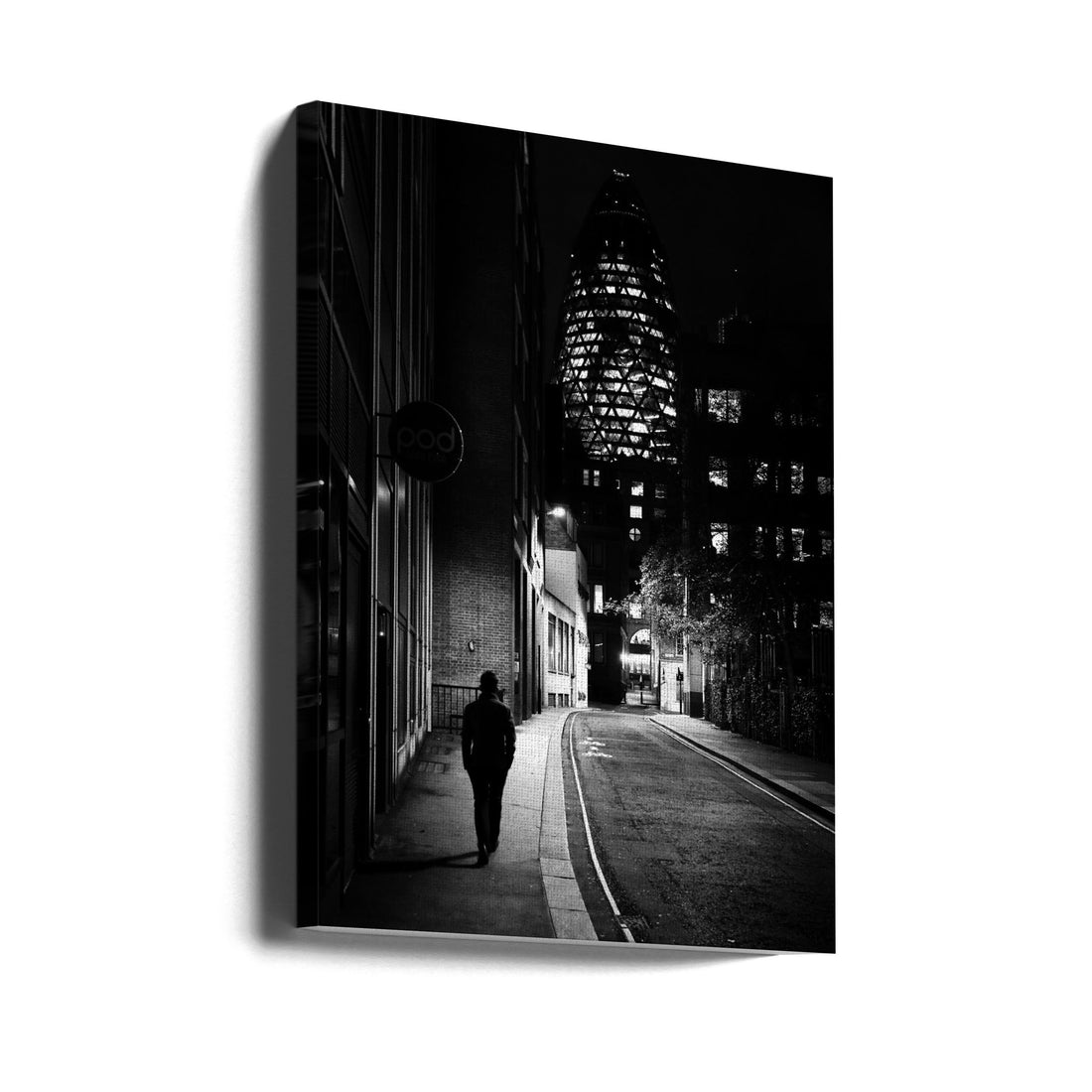 Streets of London by Franz Baumann | Urban Night Architecture, Large Canvas Wall Art Print | Artsy Earth