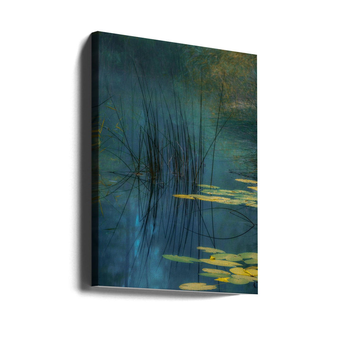 Serene Waterscape by Andreas Agazzi | Peaceful Water Lily, Large Canvas Wall Art Print | Artsy Earth