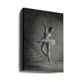 Ballet Staircase Dance by Sebastian Kisworo | Asian Ballerina Performance, Large Canvas Wall Art Print | Artsy Earth