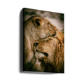 What is Love by Mohammed Alnaser | Wild Lion Romance, Large Canvas Wall Art Print | Artsy Earth