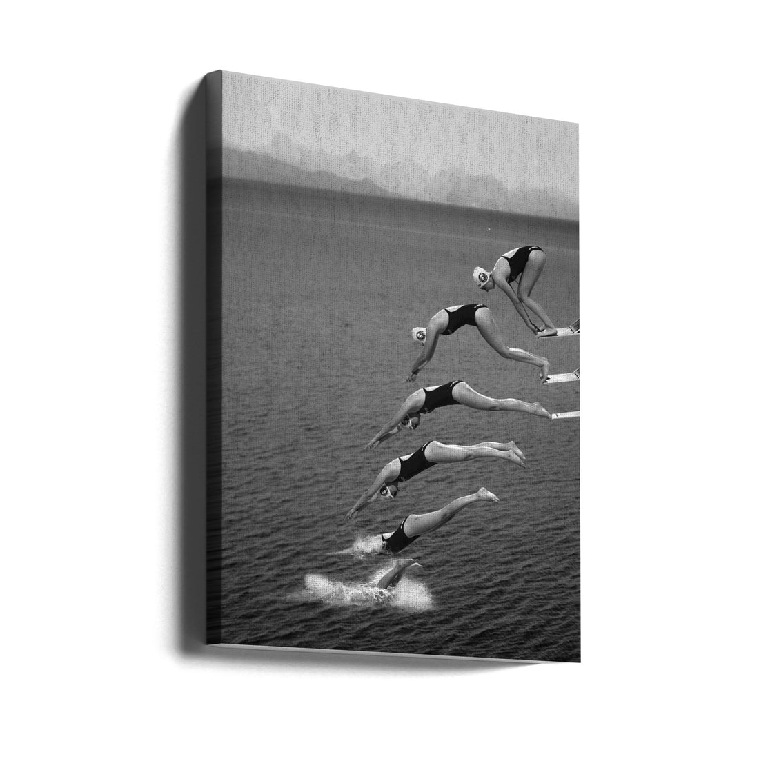 The Beauty of Diving by Greetje Van Son | Water Sport Action, Large Canvas Wall Art Print | Artsy Earth