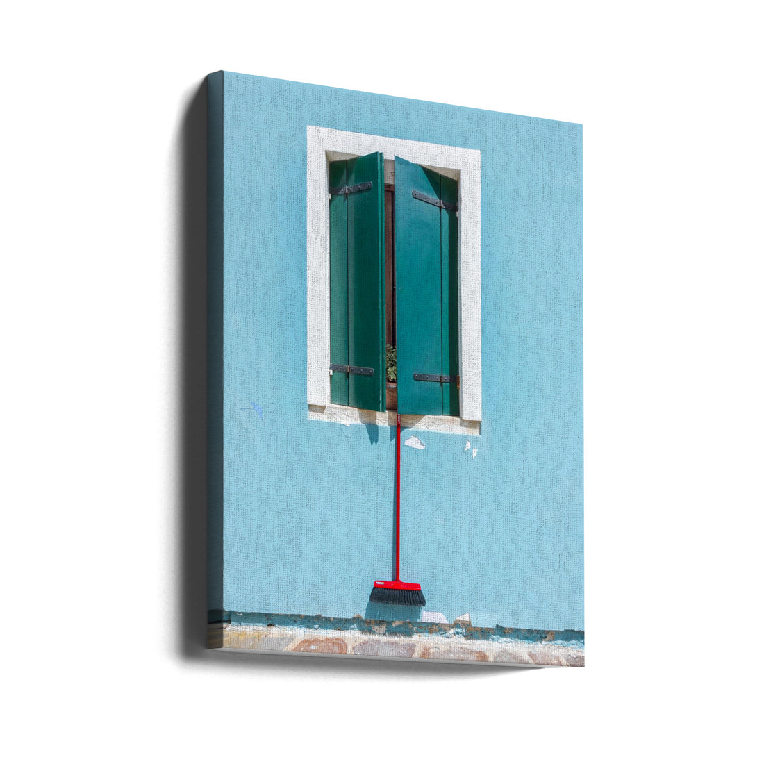 The Mystery Sweeper by Wayne Pearson | Venice Building Detail, Large Canvas Wall Art Print | Artsy Earth