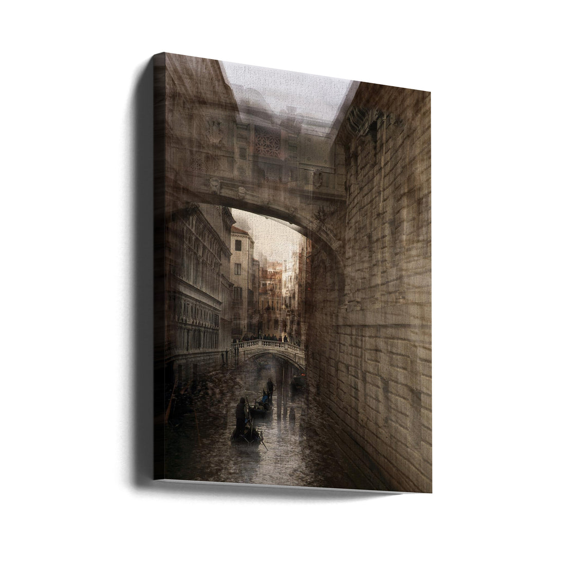 Venice Expectations by Milan Malovrh | Historical Canal Tourism, Large Canvas Wall Art Print | Artsy Earth