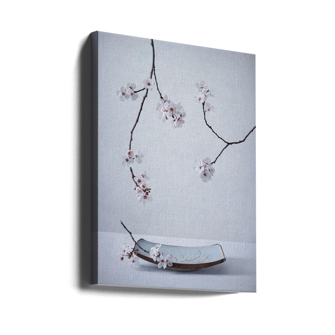 The First Cherry Blossom by Inna Karpova | Zen Floral Stillness, Large Canvas Wall Art Print | Artsy Earth