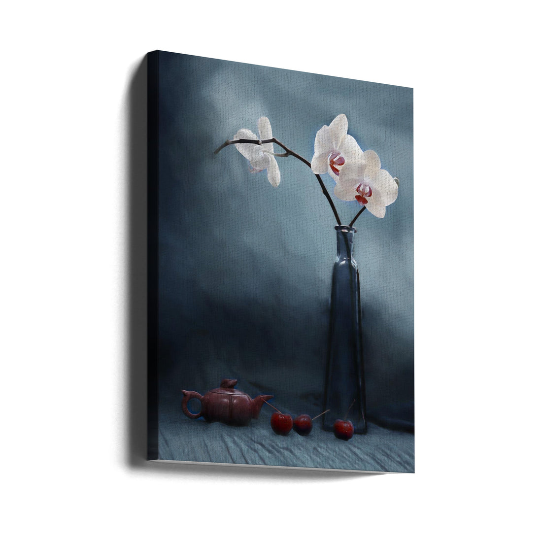 Orchid and Cherry by Lydia Jacobs | Floral Still Life, Large Canvas Wall Art Print | Artsy Earth