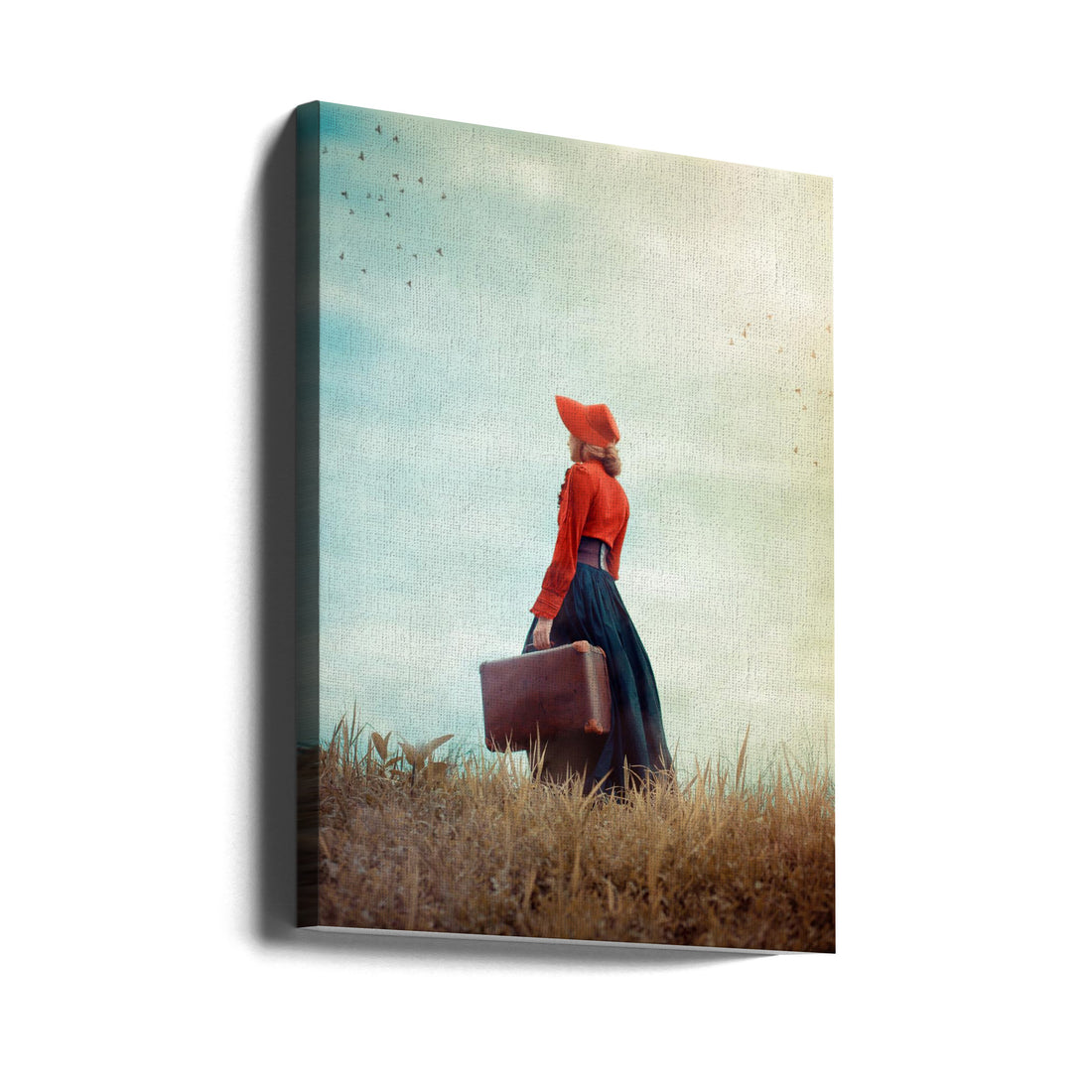 Make Me Stay by Ildiko Neer | Vintage Travel Portrait, Large Canvas Wall Art Print | Artsy Earth