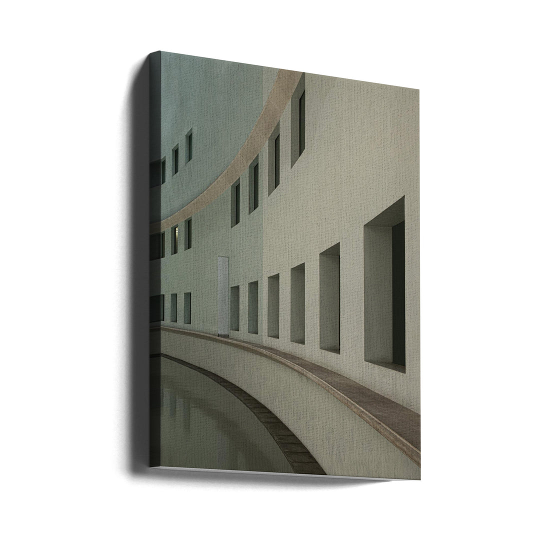 Cite de la Musique by Inge Schuster | Curved Architecture Geometry, Large Canvas Wall Art Print | Artsy Earth