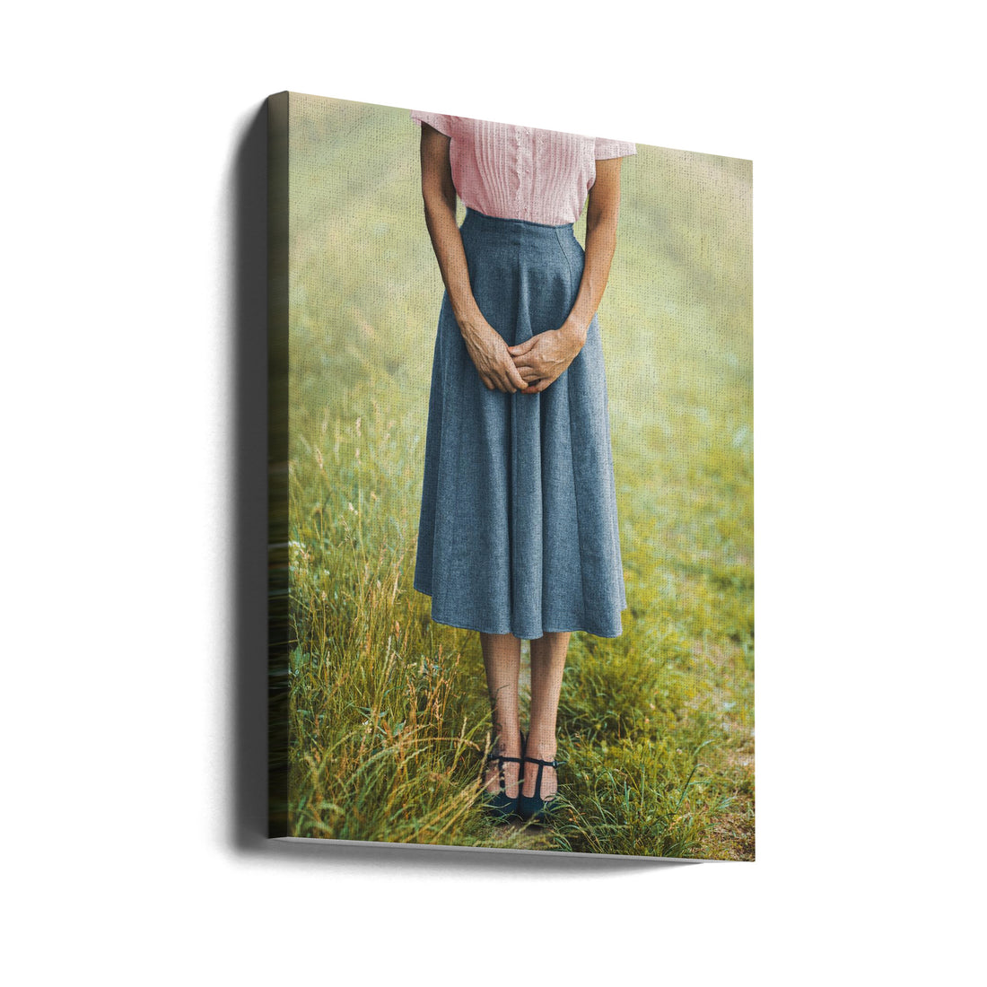 Shyness by Ildiko Neer | Rural Portrait Woman, Large Canvas Wall Art Print | Artsy Earth