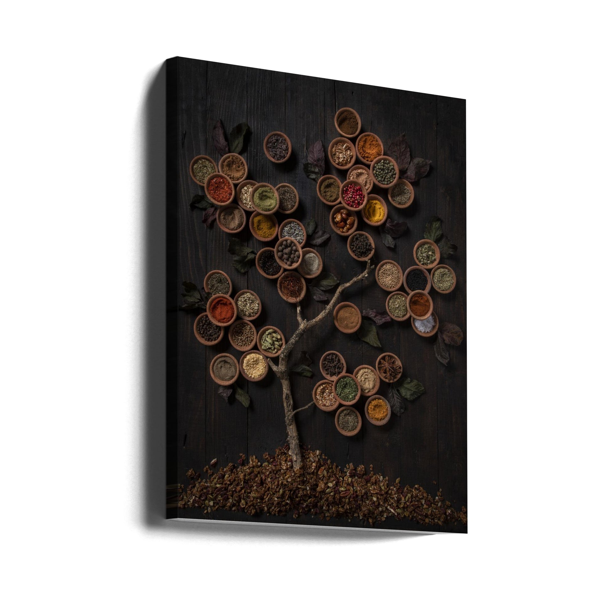 Tree of Spice by Diana Popescu | Kitchen Spice Still Life, Large Canvas Wall Art Print | Artsy Earth