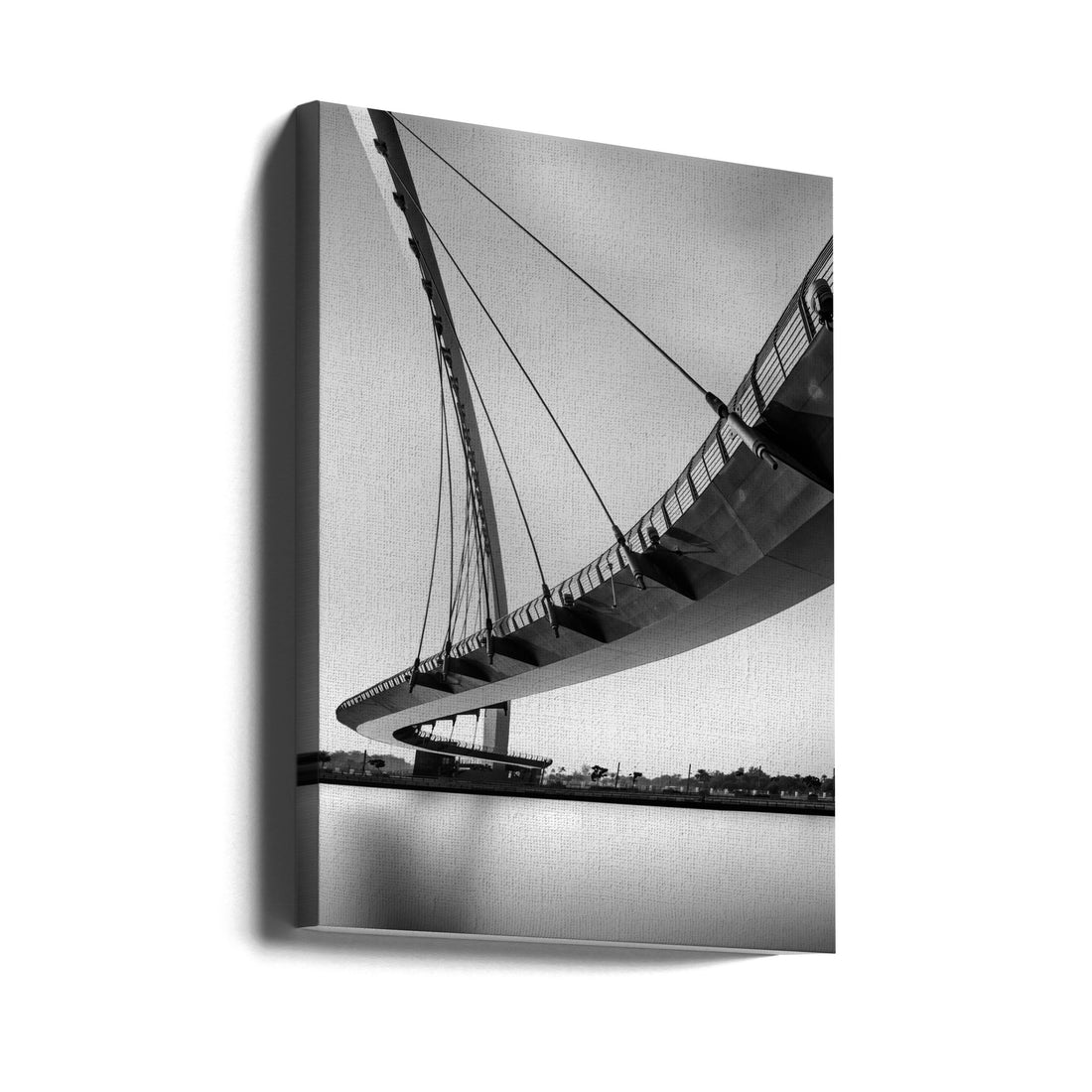 Tolerance Bridge by Ahmed Thabet | Dubai Architecture Bridge, Large Canvas Wall Art Print | Artsy Earth