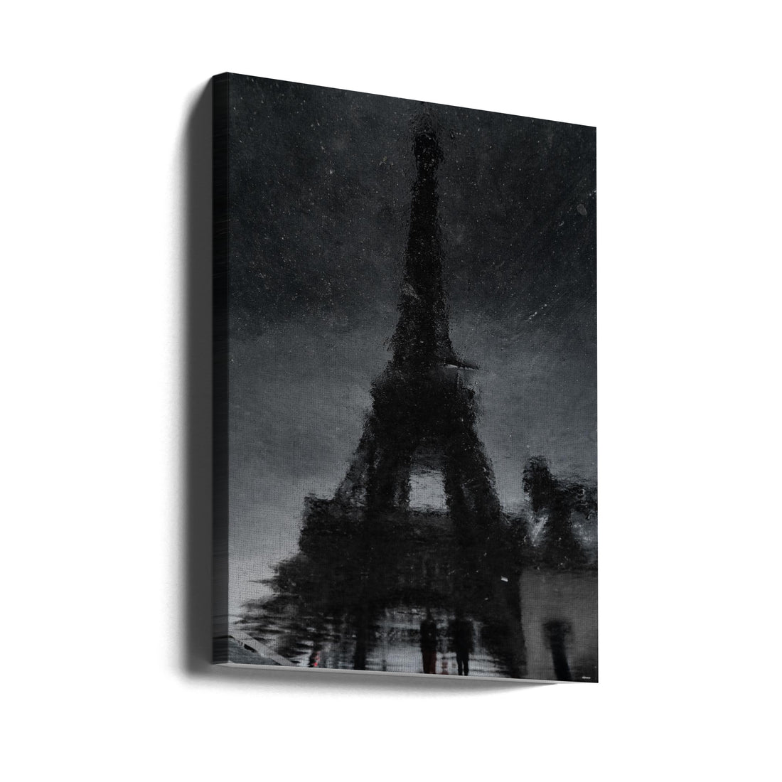 Rain in Paris by Roland Weber | Rainy Eiffel Reflection, Large Canvas Wall Art Print | Artsy Earth