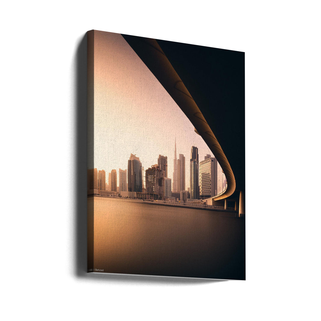 Dubai Business Bay by Majid Behzad | Modern Urban Skyline, Large Canvas Wall Art Print | Artsy Earth