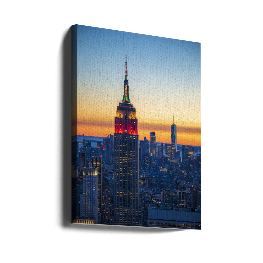 Blue Manhattan by Danny Gao | Nyc Evening Skyline, Large Canvas Wall Art Print | Artsy Earth