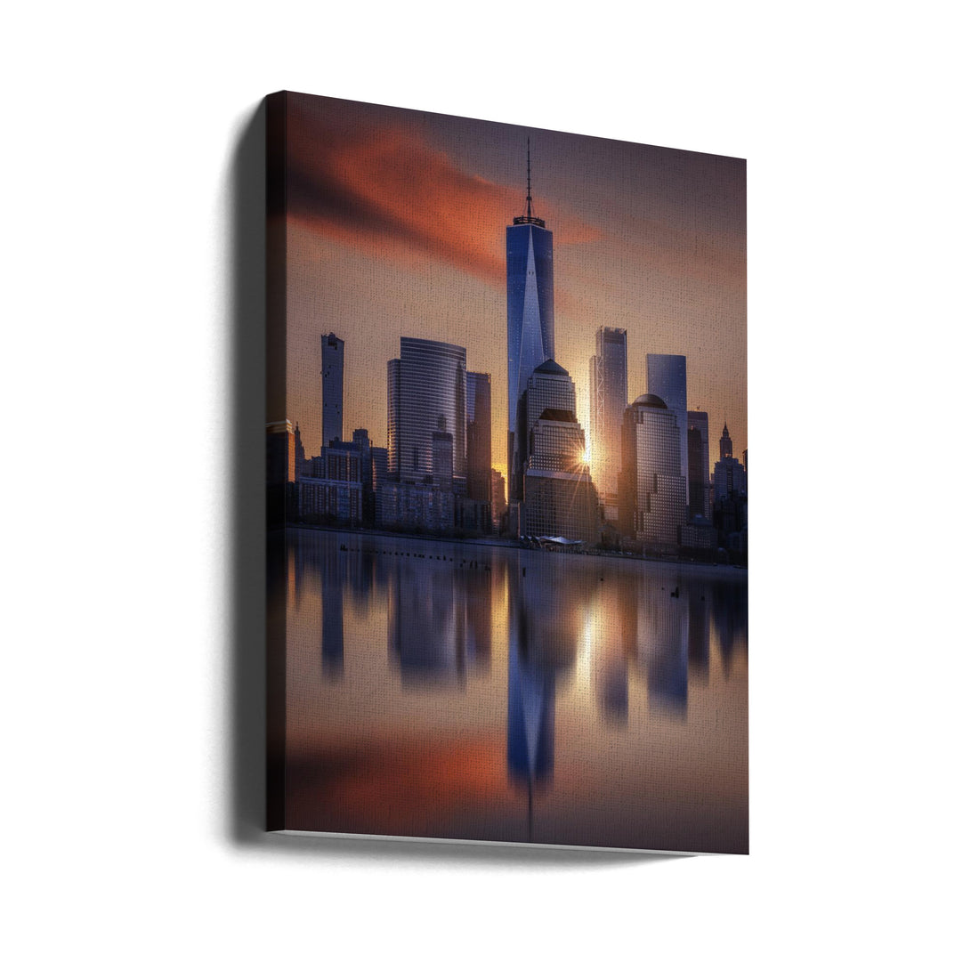 Manhattanhenge by Jorge Ruiz Dueso | Manhattan Sunset Cityscape, Large Canvas Wall Art Print | Artsy Earth