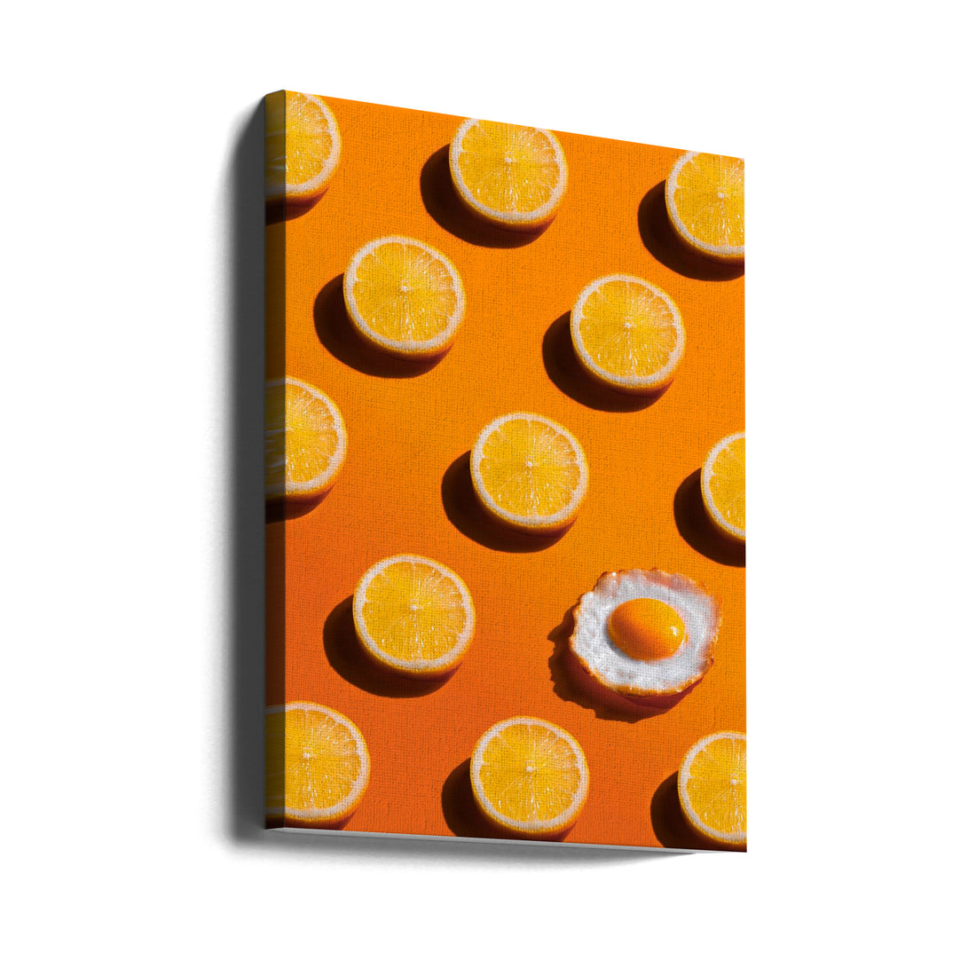 Sunny Side by Dina Belenko | Citrus Breakfast Food, Large Canvas Wall Art Print | Artsy Earth