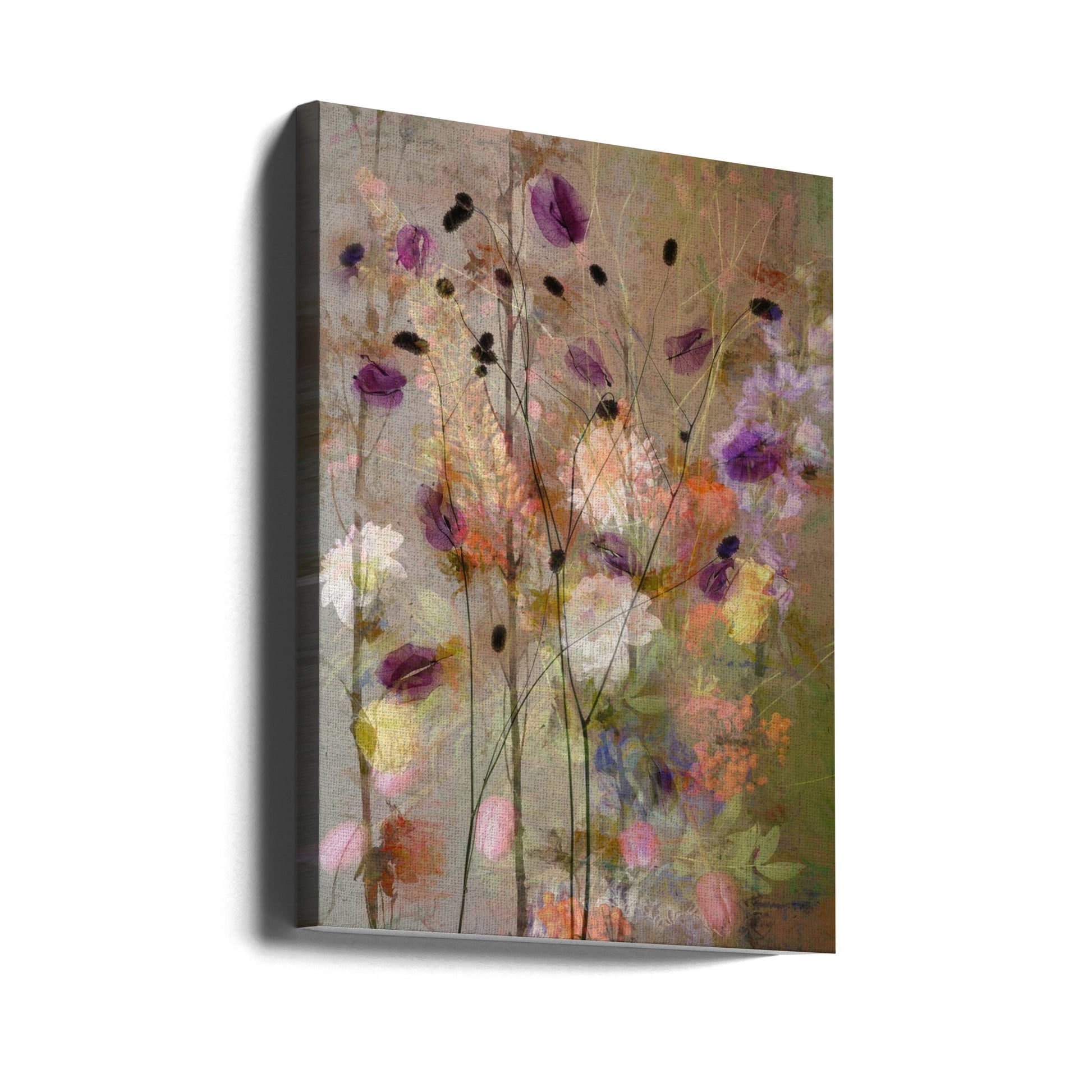 Painterly flowers by Saskia Dingemans | Floral Botanical Art, Large Canvas Wall Art Print | Artsy Earth