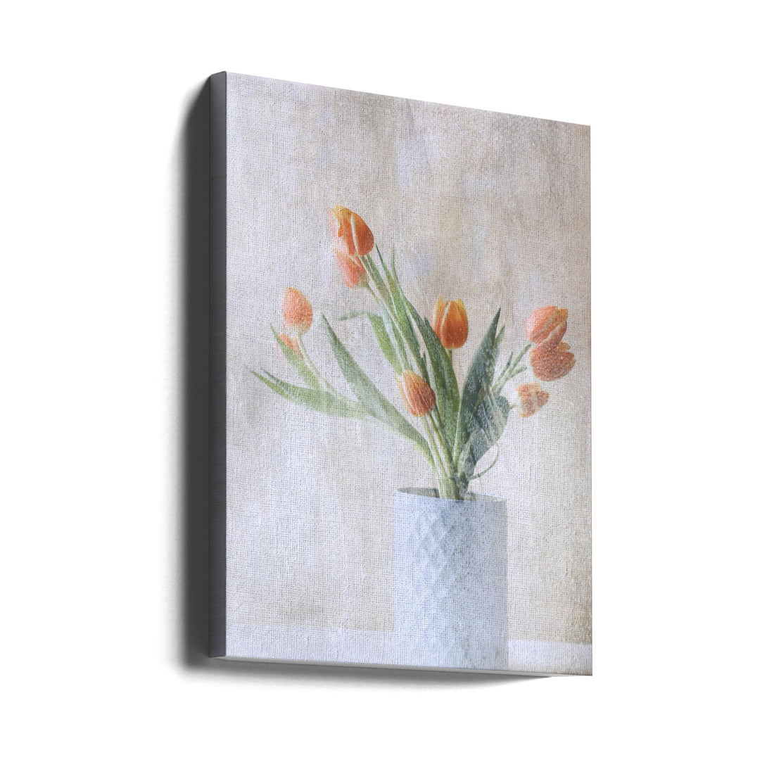 A bunch of tulips by Delphine Devos | Floral Still Life, Large Canvas Wall Art Print | Artsy Earth