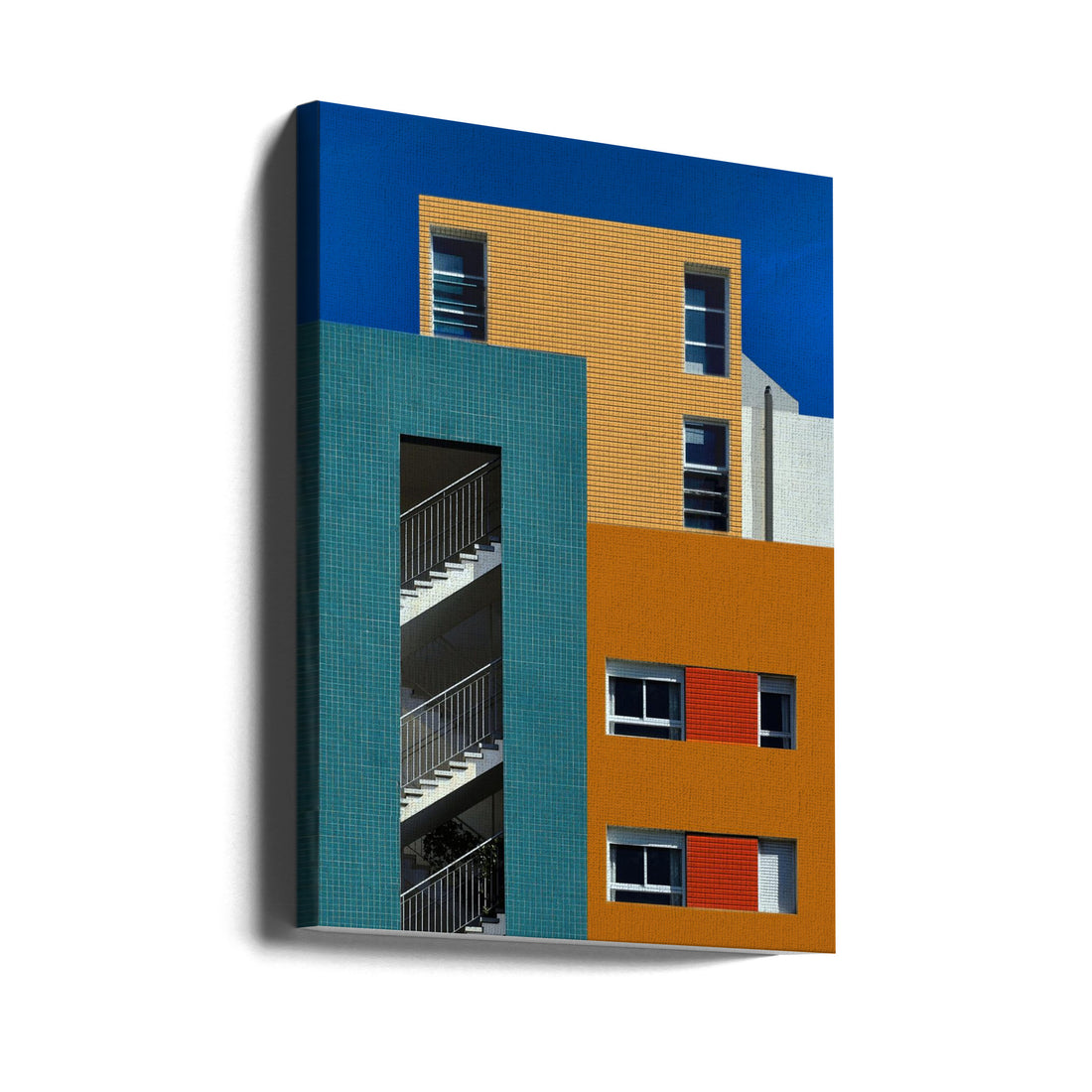 Colorful Urban Textures by Arnon Orbach | Colorful Architecture Facade, Large Canvas Wall Art Print | Artsy Earth