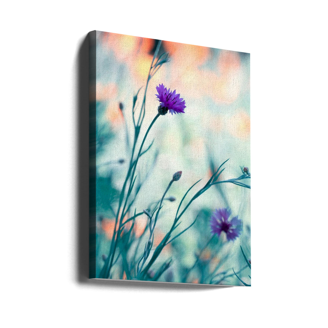 Purple Garden Flora by Fabien Bravin | Botanical Flower Macro, Large Canvas Wall Art Print | Artsy Earth