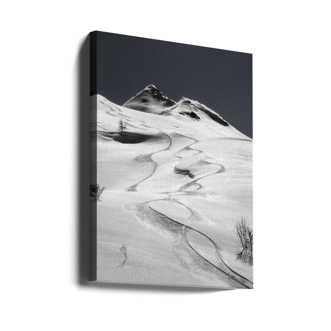 Winter Ski Freeride by Uschi Hermann | Alpine Mountain Slopes, Large Canvas Wall Art Print | Artsy Earth