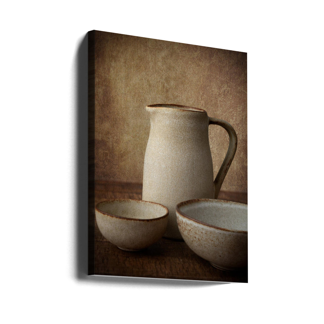 Rustic Pottery by Mogyorosi Stefan | Farmhouse Kitchen Decor, Large Canvas Wall Art Print | Artsy Earth