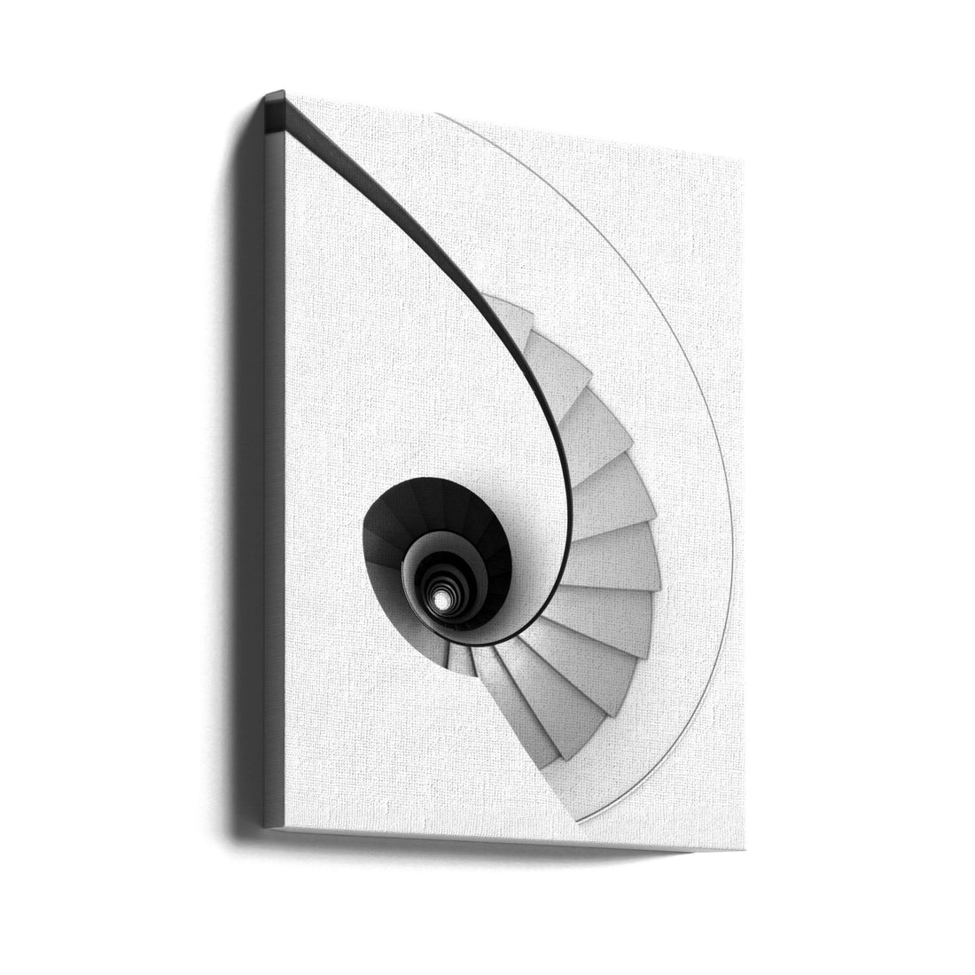 Spiral Staircase Art by Kelemen Sándor | Minimalist Architecture Abstract, Large Canvas Wall Art Print | Artsy Earth