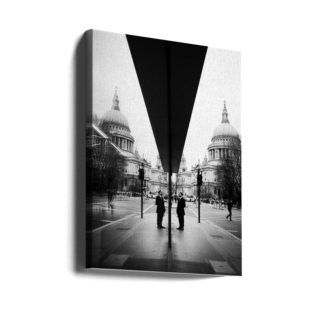 Reflecting St.Paul by Friedemann Pracht | Urban Cathedral Reflection, Large Canvas Wall Art Print | Artsy Earth