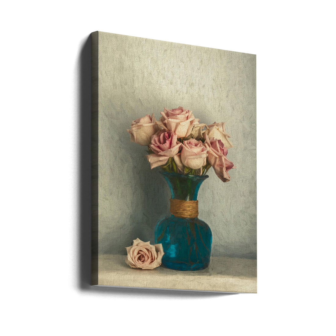 Gradually Withering Roses by May G | Vintage Floral Still Life, Large Canvas Wall Art Print | Artsy Earth