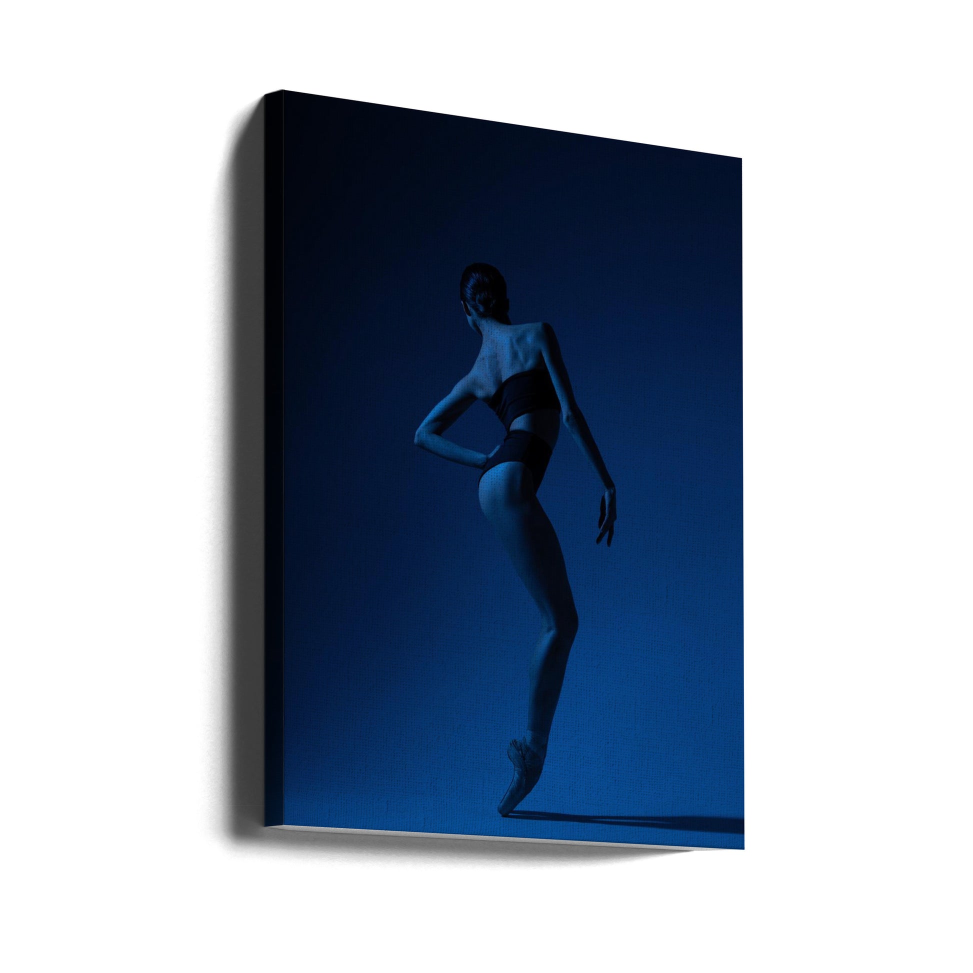 Deep Blue Dance by Natalya Sleta | Ballet Dancer Performance, Large Canvas Wall Art Print | Artsy Earth