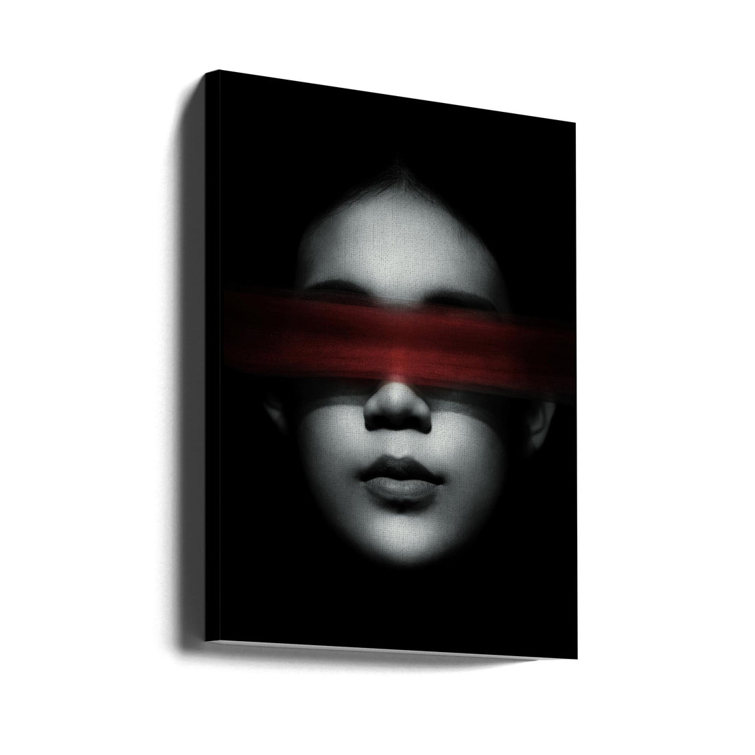 Blindfolded by Heru Sungkono | Low Key Portrait, Large Canvas Wall Art Print | Artsy Earth