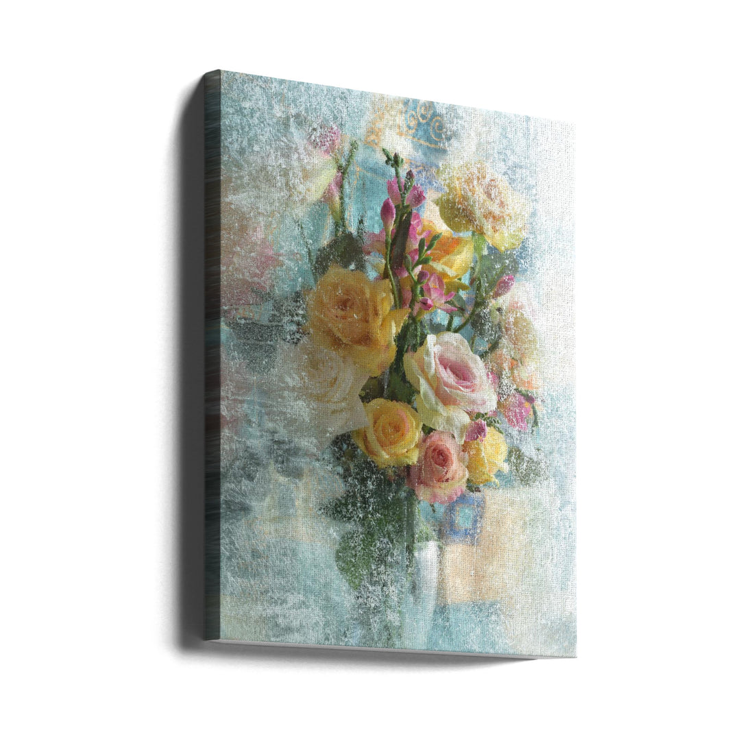 The Winter Bouquet by Andrey Morozov | Frosted Floral Romance, Large Canvas Wall Art Print | Artsy Earth