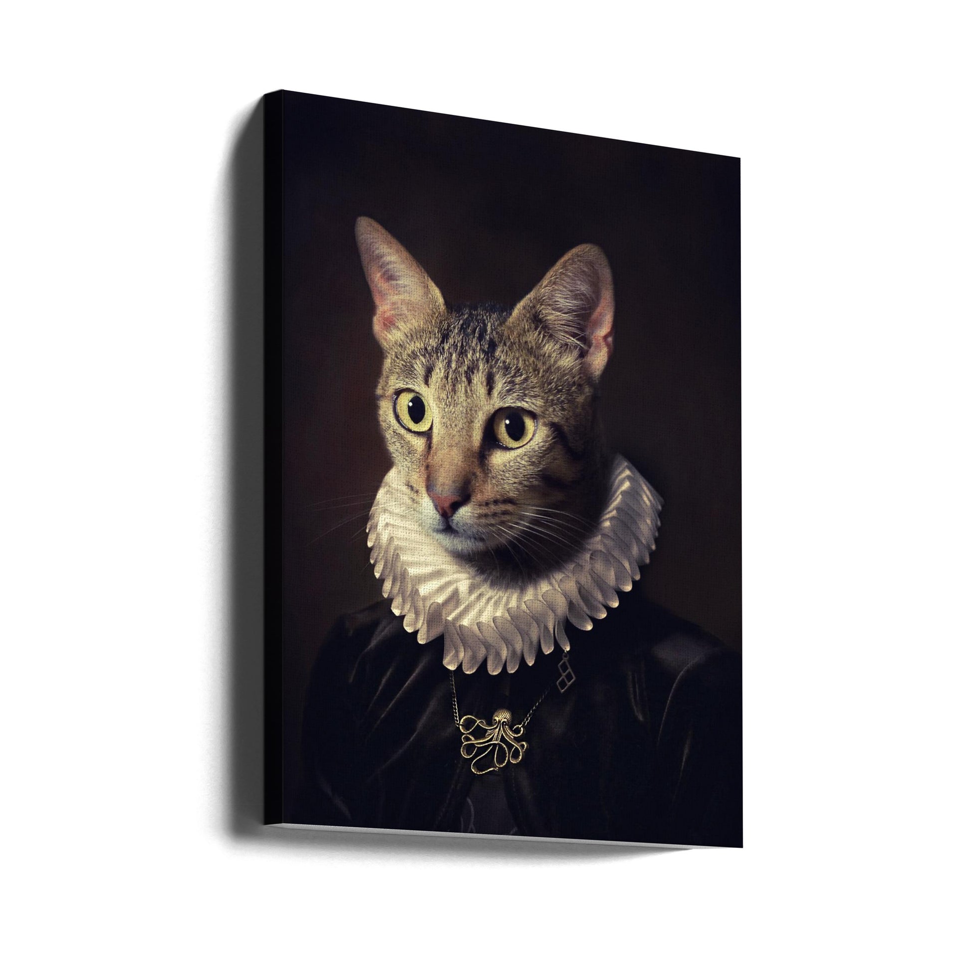 Sir Kiko by Paulo Dias | Vintage Pet Portrait, Large Canvas Wall Art Print | Artsy Earth