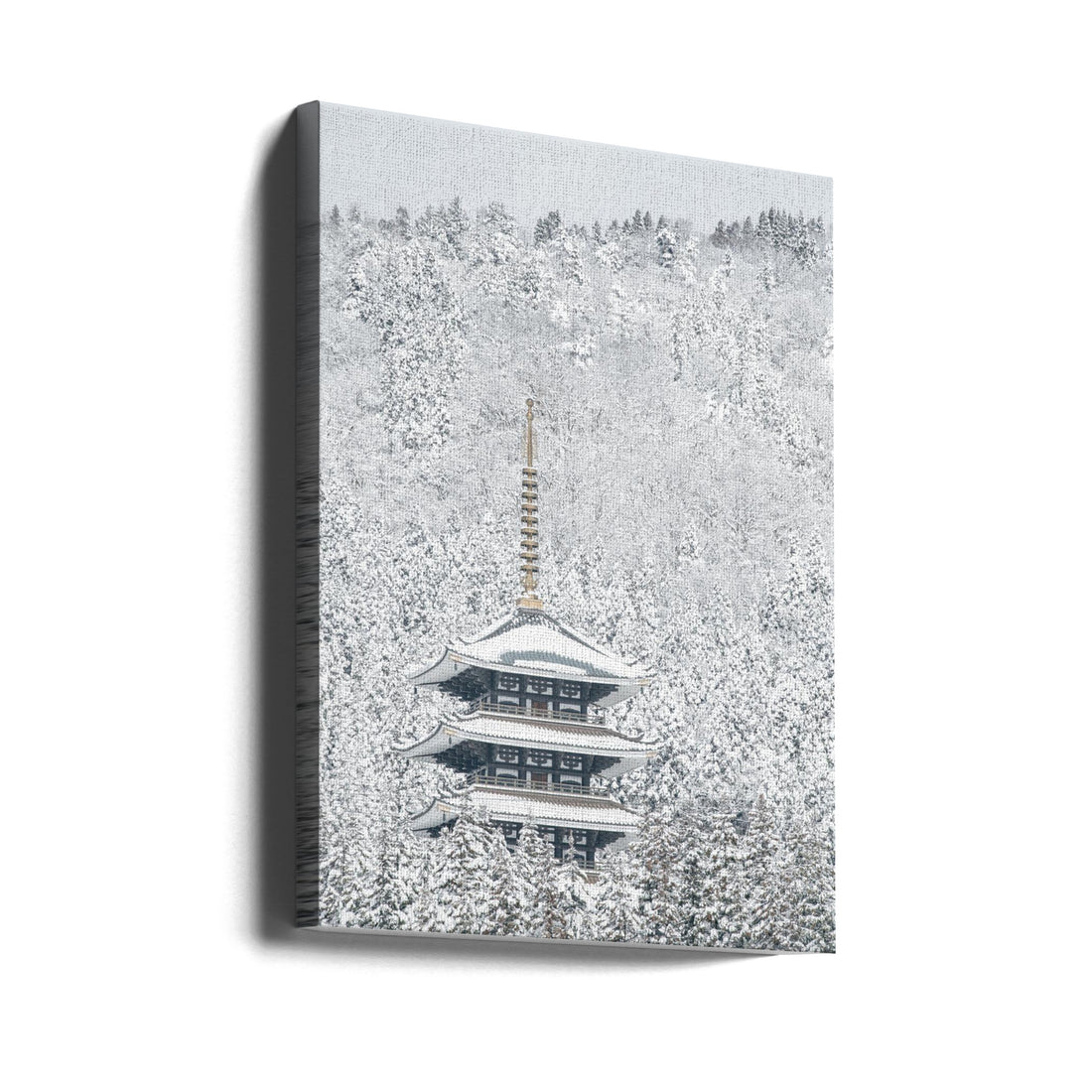 Tower of Winter by Naoya Yoshida | Zen Temple Landscape, Large Canvas Wall Art Print | Artsy Earth