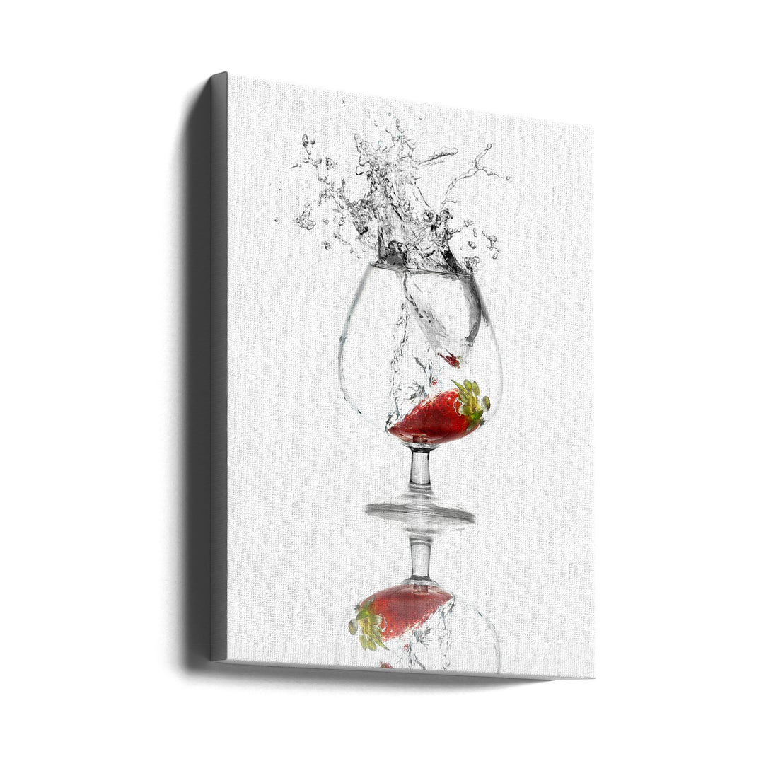 Splash Cocktail by Saleh Swid | Red Drink Splash, Large Canvas Wall Art Print | Artsy Earth