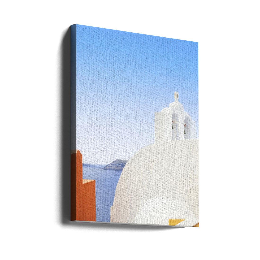 Santorini Chapel by Linda Wride | Greek Architecture Tourism, Large Canvas Wall Art Print | Artsy Earth