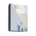 Sunshade and Blue Doors by Linda Wride | Greek Architecture Entrance, Large Canvas Wall Art Print | Artsy Earth