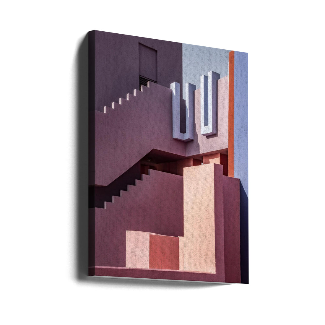 Muralla Roja by Linda Wride | Geometric Pastel Architecture, Large Canvas Wall Art Print | Artsy Earth