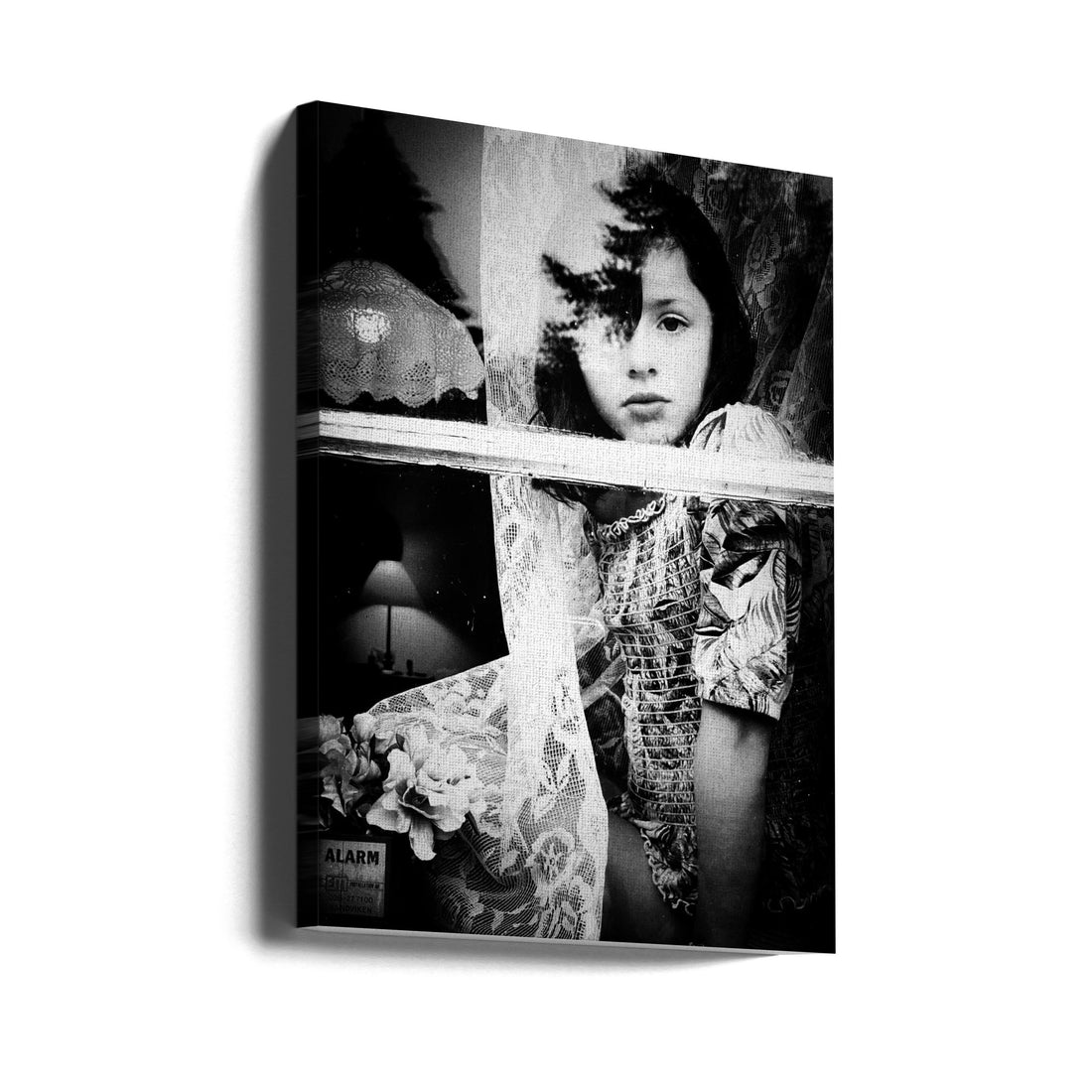 Reflection of the past by Delphine Margau | Black And White Portrait, Large Canvas Wall Art Print | Artsy Earth