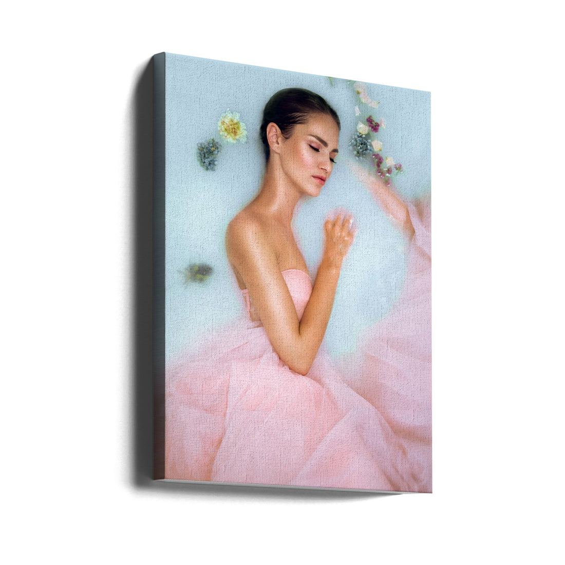 Milk Bath by Adalia Fedur | Floral Beauty Portrait, Large Canvas Wall Art Print | Artsy Earth