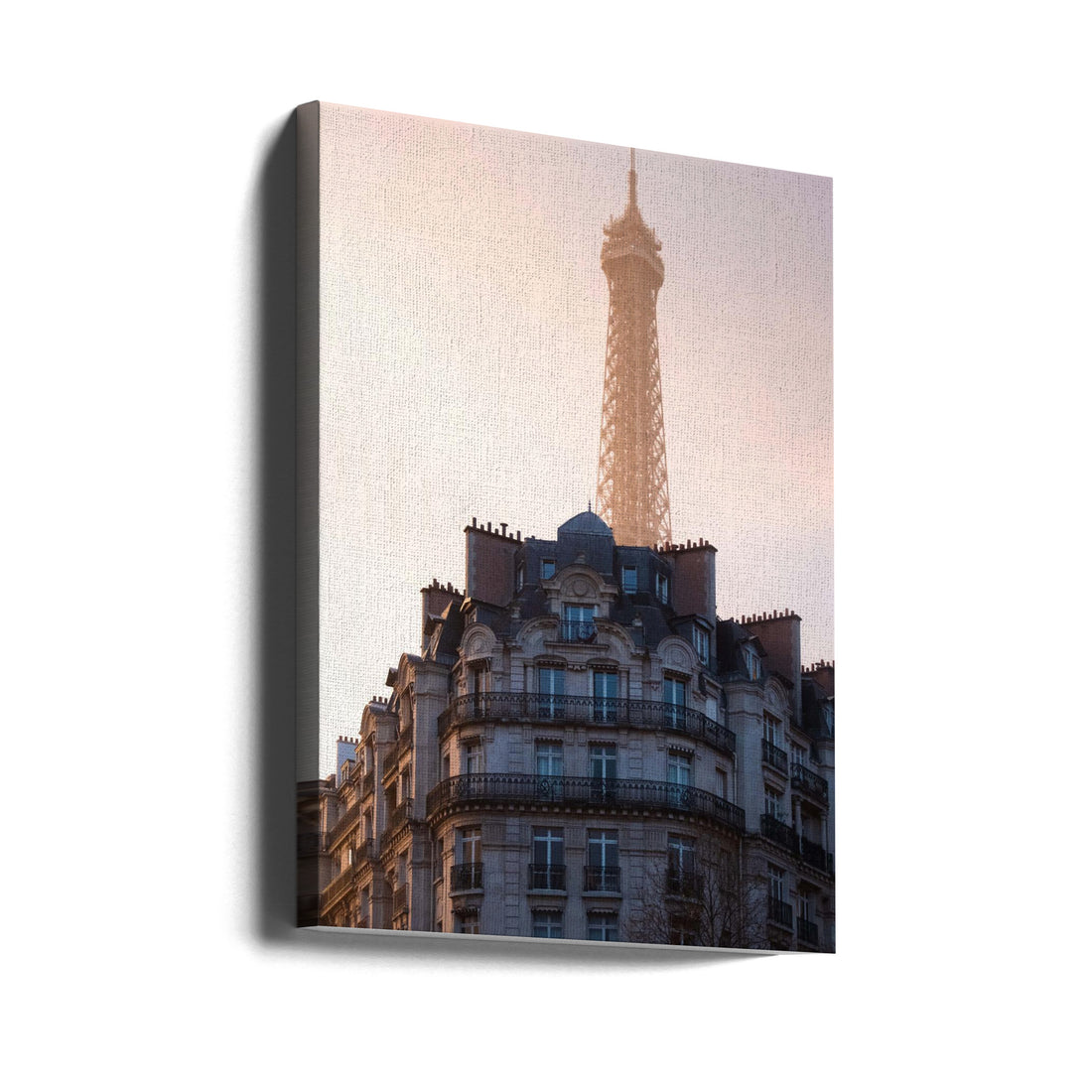 The Peeking Eiffel by Yochai Chodus | Paris Iconic Landmark, Large Canvas Wall Art Print | Artsy Earth