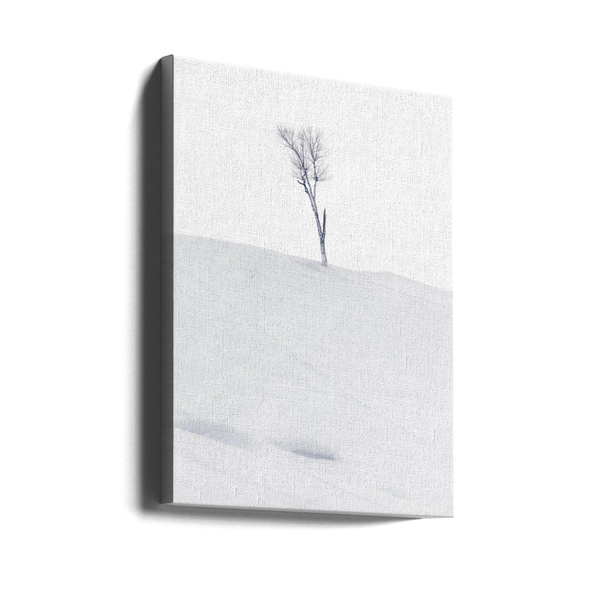 Lonely at Top by Jassi Oberai | Minimal Winter Landscape, Large Canvas Wall Art Print | Artsy Earth