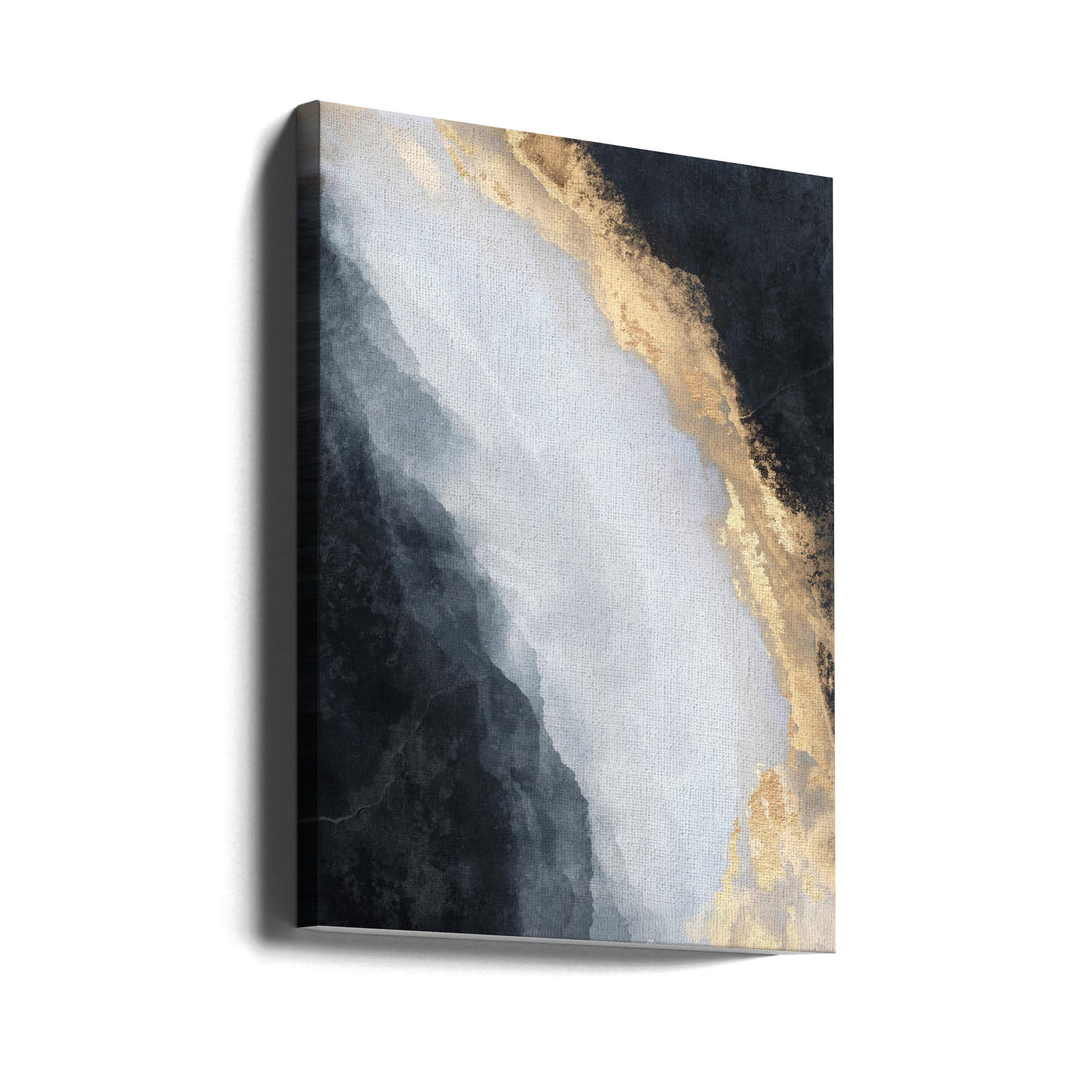 Golden Stream by Elisabeth Fredriksson | Abstract Golden Painting, Large Canvas Wall Art Print | Artsy Earth