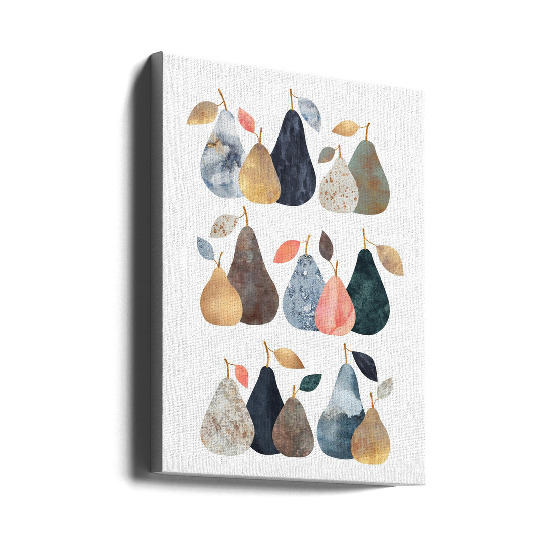 Fresh Pears by Elisabeth Fredriksson | Fresh Fruit Illustration, Large Canvas Wall Art Print | Artsy Earth