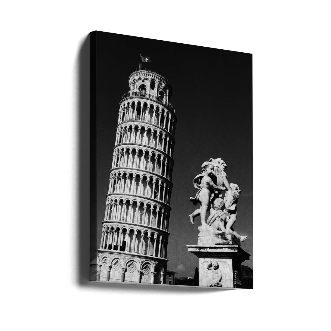 The Leaning Tower of Pisa by Sonya Liu | Famous Landmark Tourism, Large Canvas Wall Art Print | Artsy Earth