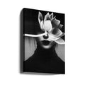 Pain like a flower blossom by Ingrida Urbonavičienė | Dark Floral Portrait, Large Canvas Wall Art Print | Artsy Earth